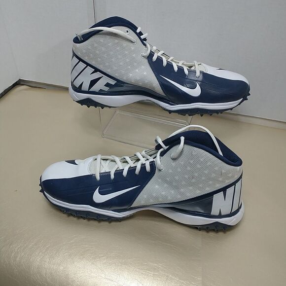 Nike Men's SZ 18 Zoom Vapor Pro Navy 527879 144. Condition is Pre-owned. - Picture 3 of 8